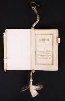 1928 Táncrendtartó a kis ceruzával "Debreceni Helyőrségi Tiszti Táncestély" felirattal, 8×...