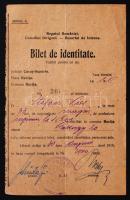1919 Román személyazonossági igazolvány / Romanian ID