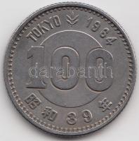 Japán 1964. 100Y Ag "XVIII. Nyári Olimpia" T:2 Japan 1964. 100 Yen Ag "Olympic Games" C:XF