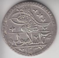 Törökország / Oszmán Birodalom 1789-1807. (1203/3) Yuzluk Ag "III. Selim" 30,90g T:3 Turkey / Ottoman Empire 1789-1807. (1203/3) Yuzluk Ag "Selim III" 30,90g C:F