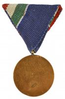 1956. "Dunai Árvízvédelemért Emlékérem" aranyozott Br kitüntetés szalaggal T:2