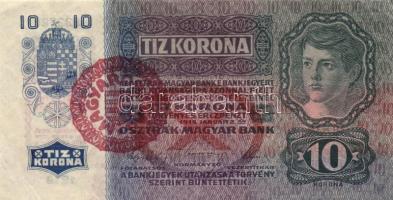 1915. 10K piros "Magyarország" körbélyegző T:III