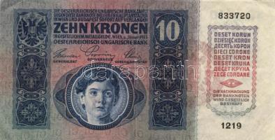 1915. 10K piros "Magyarország" körbélyegző T:III