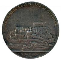 Görögország 1896. Az első modern kori olimpia nyerteseinek járó érem ezüst öntött másolata (49.48g/4...
