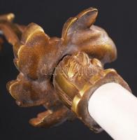 3 db szép sárgaréz falikar  / Chandeliers 45 cm