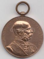 1898. "Jubileumi Emlékérem Fegyveres Erő Számára / Signum memoriae" Br kitüntetés mellszalag nélkül T:2 Hungary 1898. "Commemorative Jubilee Medal for the Armed Forces / Signum memoriae" Br decoration without ribbon C:XF