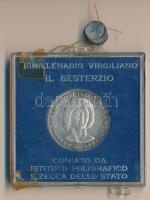 Olaszország 1981. "Publius Vergilius Maro" Ag emlékérem (12g/0.986/30mm) plombált plasztiktokban T:PP Italy 1981. "Publius Vergilius Maro" Ag medallion (12g/0.986/30mm) in plastic case C:PP