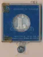 Olaszország 1981. "Publius Vergilius Maro" Ag emlékérem (12g/0.986/30mm) plombált plasztik...