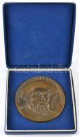 1983. "Magellán Klub Közgyűlése" nagy méretű Br emlékérem dísztokban (99mm) T:1