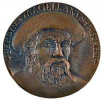 1983. "Magellán Klub Közgyűlése" nagy méretű Br emlékérem dísztokban (99mm) T:1
