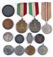 1939-1967. 13db magyar és külföldi sportérem, főleg vivás, több szalaggal T:vegyes