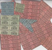 Tésztajegy, kenyérváltójegy, zsiradékjegy ~14db