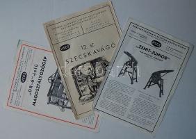 1940-1941 3 db MagyarGépgyár Művek Rt. gépreklám s: Gebhardt