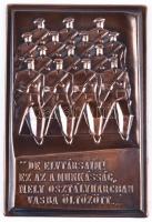 ~1965. Munkásőr plakett eredeti dísztokban "De Elvtársaim! Ez az a munkásság, mely osztályharcb...