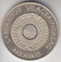 Bognár György (1944-) 1986. "Labdarúgó Világbajnokság Mexikó" ezüstözött fém emlékérem T:P...