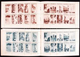 1937 Párizs Művészet és technika kiállítás 2 db 2x40 db levélzárót tartalmazó füzet ívben és ívdarab...