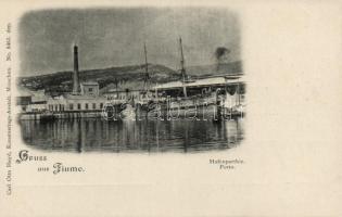 Fiume port, ship