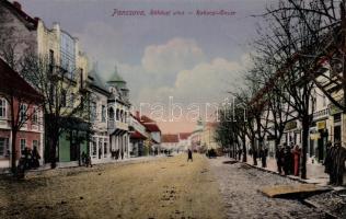 Pancsova Rákóczi utca, ékszerész üzlet / street,  jeweler's shop