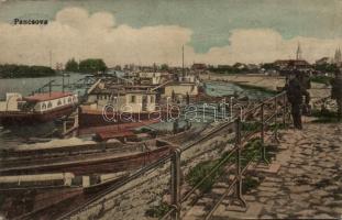 Pancsova port, ships (fa)