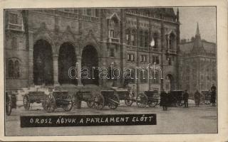 Budapest V. orosz ágyuk a Parlament előtt