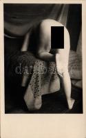 Pornographic photo postcard (gluemark)