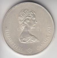Kanada 1974. 5$ Ag "Montreali olimpia - olimpiai ötkarika" T:1 Canada 1974. 5 Dollars Ag "Montreal Olympic games - " C:Unc