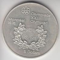 Kanada 1974. 5$ Ag "Montreali olimpia - olimpiai ötkarika" T:1
Canada 1974. 5 Dollars Ag &...