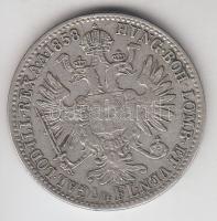 Ausztria / magyar verdejel 1858B 1/4Fl Ag "Ferenc József" T:2-
