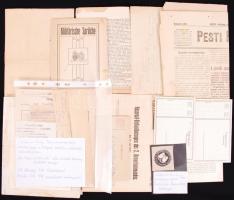 1914-1918 24 db okmány és nyomtatvány az I. világháborúból / 24 militaria document from WW. I.