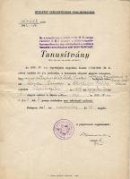 1942 Származási tanusítvány