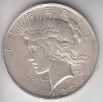 Amerikai Egyesült Államok 1922S 1$ Ag "Peace" T:2- USA 1922S 1 Dollar Ag "Peace" C:VF