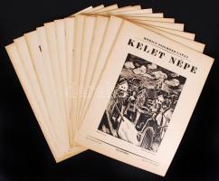 1941-1942 Kelet Népe. Móricz Zsigmond Lapja. 9 klf szám (VII/18. kétszer, VII/19. háromszor szerepel)