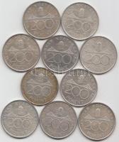 1994. 200Ft Ag "Deák" (10x) T:2