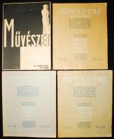 1906/1941 Művészi Ipar. Nemzeti művészet. II/3. szám (háromszor); Művészet. VI/38. szám (cenzúrabélyegzővel)