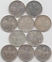 1994. 200Ft Ag "Deák" (10x) T:2