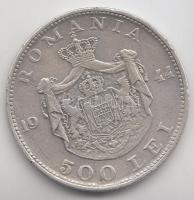 Románia 1944. 500L Ag T:2-
Romania 1944. 500 Lei Ag C:VF