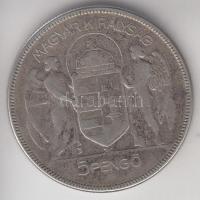 1930. 5P Ag "Horthy-jobbra" T:3