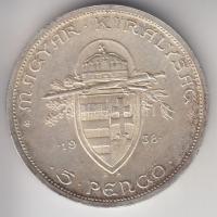 1938. 5P Ag "Szent István" T:2
