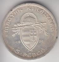 1938. 5P Ag "Szent István" T:2