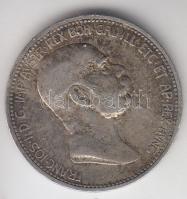 Ausztria 1908. 1K Ag "Jubileum" T:2-/3 Austria 1908. 1 Corona Ag "Jubilee" C:aVF