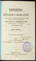 Nagy László: Beszéd és értelemgyakorlatok. A helv. hitv. népiskolák kezdő és első osztályábani használatra tanitóknak vezérkönyvül. Sárospatak, 1862, A helv. hitv. négy egyházkerület egyetemes tanügyi bizottmánya. Újrakötve, félvászon kötésben