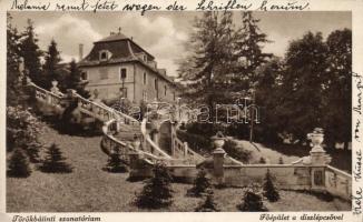 Törökbálint szanatórium, főépület a díszlépcsővel (EK)