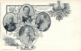 Wilhelm II, Frederick III, William I, Heinrich von Stephan