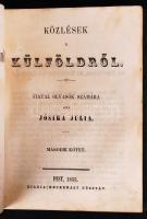 Jósika Julia: Mittheilungen aus dem Auslande. Eine Jugendschrift I-II Bde. / Közlések a külföldről. ...