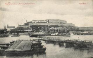 Újvidék Pétervárad, castle, steamship (EK)
