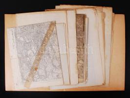 1914-1918 20 db katonai térkép / 20 military maps