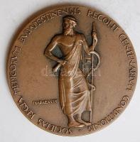 1937. "Magyar Sebészi Társaság" ún. "Balassa-érem" nagyalakú bronz plakett Szign:Madarassy T:2 RR!! Az érem története mellékelve!