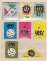 8 db BNV reklámbélyeg berakólapon