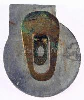 ~1940. "Gyorslevente jelvény" szürkefém gomblyukjelvény T:2
Hungary ~1940. "Levente q...