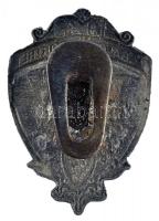 1943. "IX. Nemzetközi Balatoni Sporthét jelvény" préselt szürkefém levente gomblyukjelvény...